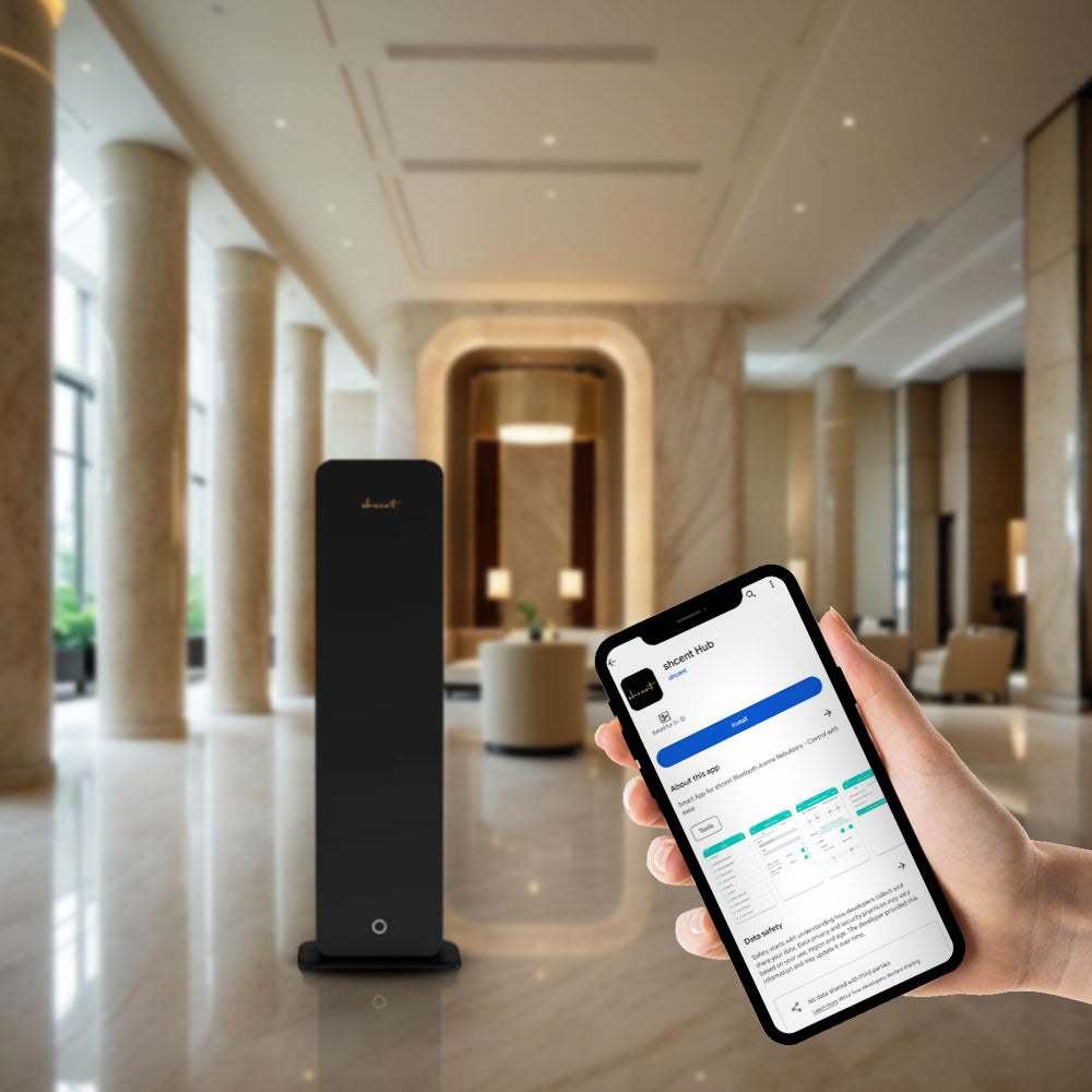 shcent Nebula | Bluetooth Large Tower Aroma Nebulizer for Expansive Spaces
