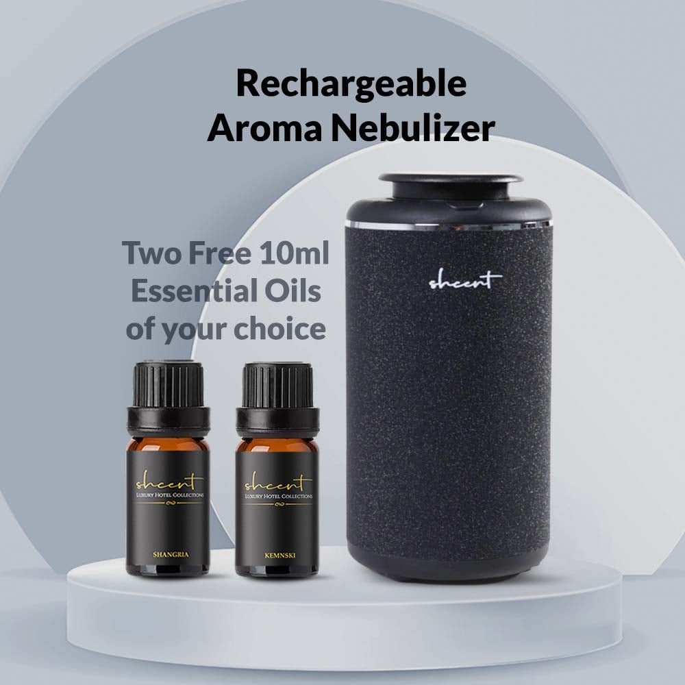 shcent Journey R | Rechargeable Car Aroma Nebulizer with Sleek Glitter Finish