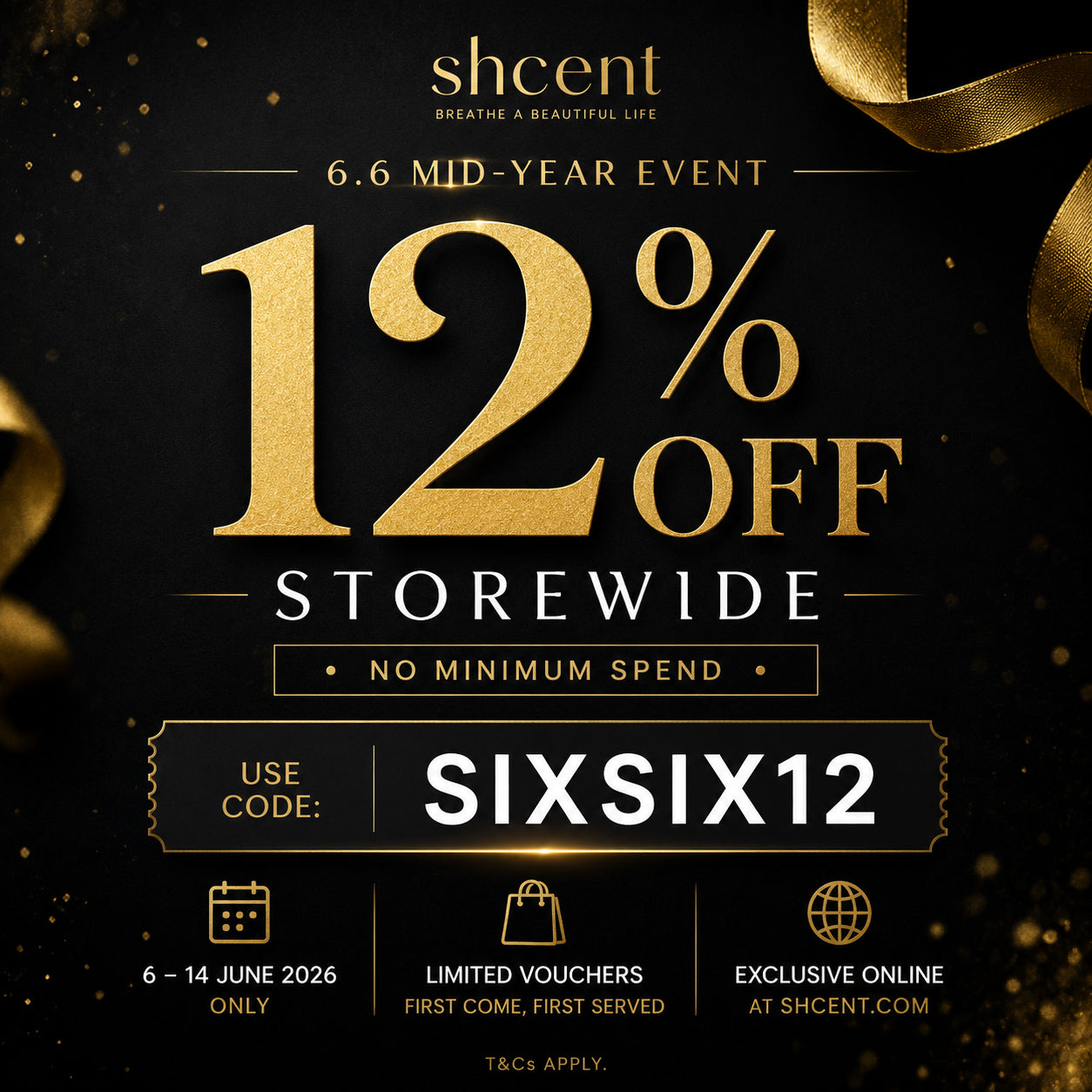 Enjoy 12% Off Storewide with Code SIXSIX12